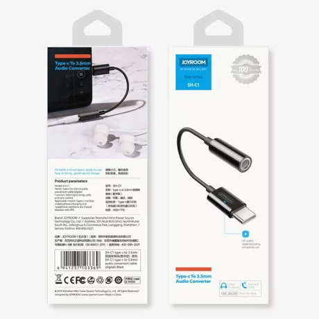 Adaptor Type-C la Jack - JoyRoom (SH-C1) - White