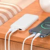 Baterie Externa 2x USB, Type-C, 2A, 10000mAh - Hoco Smart (J111) - White