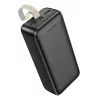 Baterie Externa 2x USB, Type-C, Micro-USB, 2A, 30000mAh - Hoco Smart (J111B) - Black