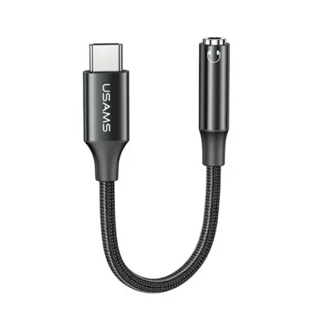Cablu Adaptor audio Type-C la Jack Usams AU16 (US-SJ599) - Black