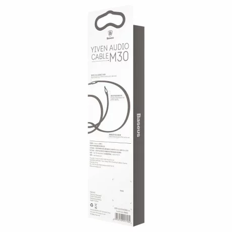 Cablu Audio Jack la Jack, 1.5m - Baseus (CAM30-CS1) - Black
