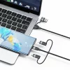Cablu de Date 6in1, USB, Type C la Lightning, USB, Type C, Fast Charging, 100W, 1.2m - Usams (US-SJ645) - Black