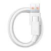 Cablu de Date USB la Type-C, Super Fast Charging 6A, 66W, 1m - Huawei (LX04072043/04072004) - White (Bulk Packing)