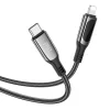 Cablu Type-C la Lightning, 20W, 1.2m - Hoco Extreme (S51) - Black