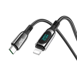 Cablu Type-C la Lightning, 20W, 1.2m - Hoco Extreme (S51) - Black