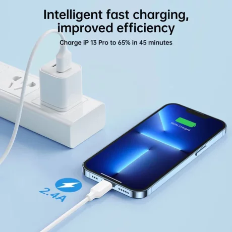 Cablu USB la Lightning, Quick Charging, 480Mbps, 2.4A, 1m - JoyRoom (S-UL012A9) - Black