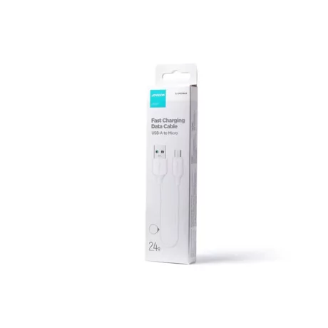 Cablu USB la Micro-USB, Quick Charging, 480Mbps, 2.4A, 1m - JoyRoom (S-UM018A9) - White