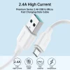 Cablu USB la Micro-USB, Quick Charging, 480Mbps, 2.4A, 1m - JoyRoom (S-UM018A9) - White