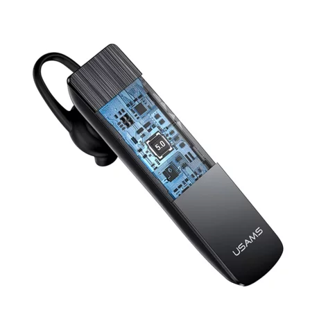 Casca Bluetooth 5.0 cu Microfon, Noise-Cancelling - Usams (BHUBT201) - Black