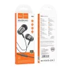 Casti Audio cu Fir Jack 3.5mm cu Microfon, 1.2m - Hoco (M108) - Metal Gray