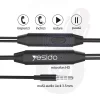 Casti Audio Stereo Jack cu Microfon, 1.2m - Yesido (YH23) - Black