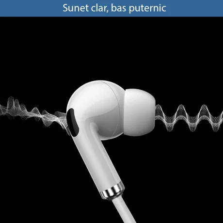 Casti Audio Stereo Jack cu Microfon, 1.2m - Yesido (YH33) - White