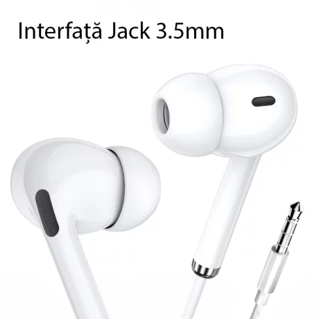 Casti Audio Stereo Jack cu Microfon, 1.2m - Yesido (YH33) - White