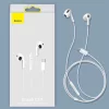 Casti Audio Type-C cu Microfon, 1.1m - Baseus Encok C17 (NGCR010002) - White