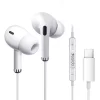 Casti Audio Type-C Stereo cu Microfon, 1.2m - Yesido (YH35) - White