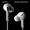 Casti Audio Type-C Stereo cu Microfon, 1.2m - Yesido (YH35) - White