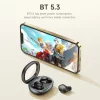 Casti Bluetooth TWS cu Carcasa Transparenta si Display Digital - Hoco (EQ3) - Purple