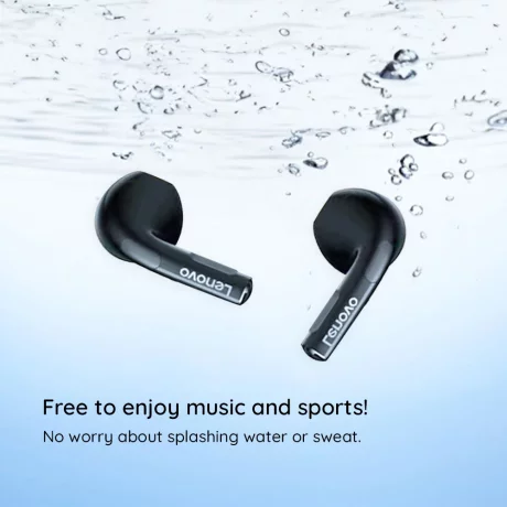Casti Fara Fir, True Wireless, Half-In-Ear - Lenovo LivePods LP1 (20817) - Black