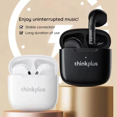 Casti Fara Fir, True Wireless, Half-In-Ear - Lenovo LivePods LP1 (20817) - Black