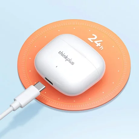 Casti Fara Fir, Wireless, Half-In-Ear - Lenovo LivePods (LP40 Pro) - White