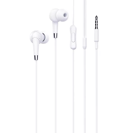 Casti Jack cu Microfon, 1.2m - Hoco Amazing (M58) - White