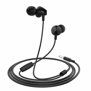 Casti Jack cu Microfon, 1.2m - Hoco Perfect Sound (M60) - Black
