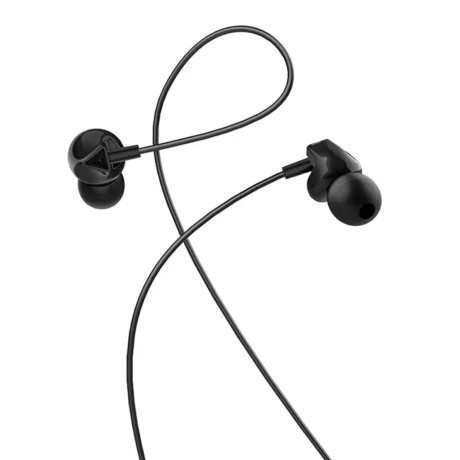 Casti Jack cu Microfon, 1.2m - Hoco Perfect Sound (M60) - Black