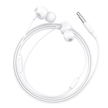 Casti Jack cu Microfon, 1.2m - Hoco Perfect Sound (M60) - White