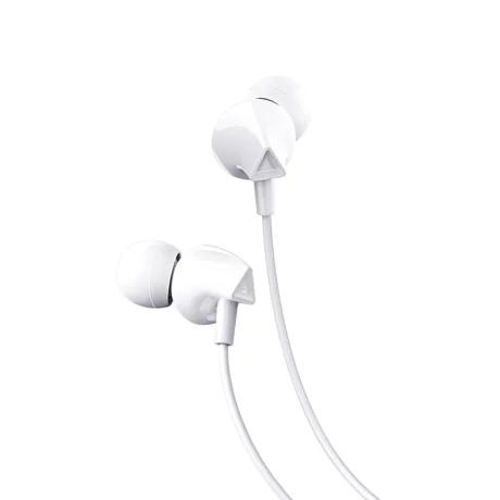 Casti Jack cu Microfon, 1.2m - Hoco Perfect Sound (M60) - White