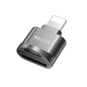 Cititior de Carduri Lightning la TF, cu Functia OTG - Yesido (GS18) - Grey