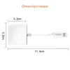 Cititor de Carduri SD, Micro SD + Adaptor Lightning - Yesido (GS11) - White