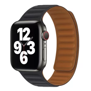 Curea pentru Apple Watch 1/2/3/4/5/6/7/8/9/10/SE/SE 2 (38/40/41/42mm) - Techsuit Watchband (W035) - Negru