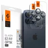 Folie Camera pentru iPhone 14 Pro  / 14 Pro Max / 15 Pro / 15 Pro Max (set 2) - Spigen Glas.tR Optik EZ Fit Pro - Blue Titanium
