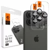 Folie Camera pentru iPhone 14 Pro / Pro Max / 15 Pro / Pro Max / 16 Pro / Pro Max (set 2) - Spigen Glas.tR Optik EZ Fit Pro - Black