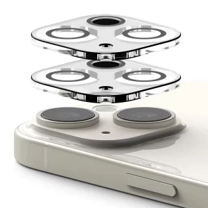 Folie Camera pentru iPhone 15 / iPhone 15 Plus (set 2) - Ringke Camera Protector Glass - Clear