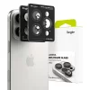 Folie Camera pentru iPhone 16 Pro / iPhone 16 Pro Max (set 2) - Ringke Camera Lens Frame Glass - Black