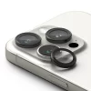 Folie Camera pentru iPhone 16 Pro / iPhone 16 Pro Max (set 2) - Ringke Camera Lens Frame Glass - Black