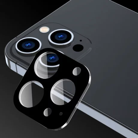 Folie Camera pentru iPhone 16 Pro / iPhone 16 Pro Max - Techsuit Full Camera Glass - Black