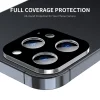 Folie Camera pentru iPhone 16 Pro / iPhone 16 Pro Max - Techsuit Full Camera Glass - Black