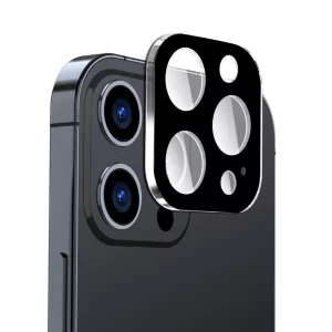 Folie Camera pentru iPhone 16 Pro / iPhone 16 Pro Max - Techsuit Full Camera Glass - Black