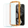 Folie pentru Google Pixel 8a (set 2) - Spigen Glas.TR Align Master - Clear