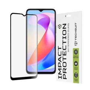 Folie pentru Honor X6a - Techsuit 111D Full Cover / Full Glue Glass - Black