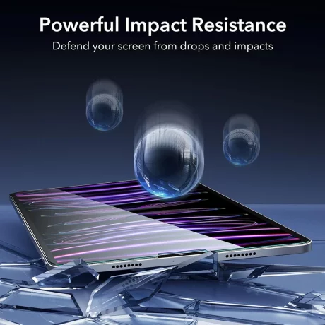 Folie pentru iPad Pro 12.9 (2018 / 2020 / 2021 / 2022) (set 2) - ESR Armorite Screen Protector - Clear