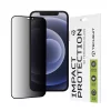 Folie pentru iPhone 12 / iPhone 12 Pro - Techsuit 111D Privacy Full Glue - Black