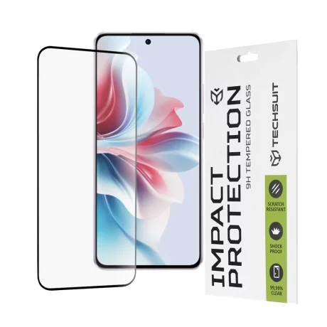 Folie pentru Oppo Reno11 F - Techsuit 111D Full Cover / Full Glue Glass - Black