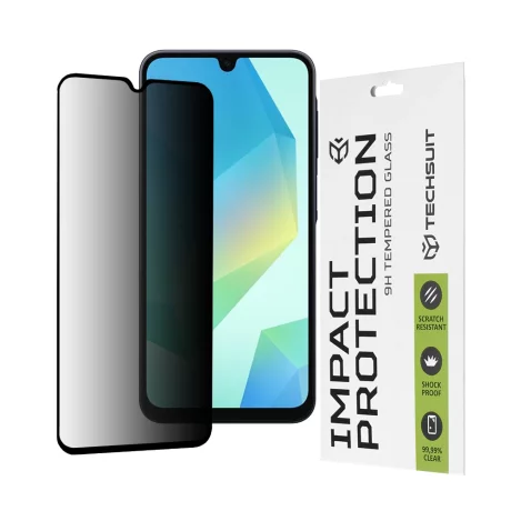 Folie pentru Samsung Galaxy A16 4G / A16 5G - Techsuit 111D Privacy Full Glue - Black