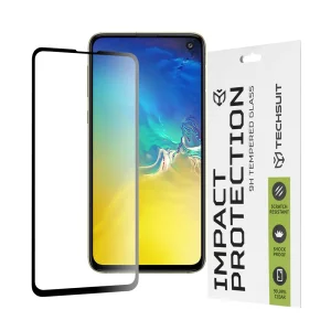 Folie pentru Samsung Galaxy S10e - Techsuit 111D Full Cover / Full Glue Glass - Black