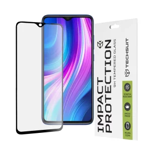 Folie pentru Xiaomi Redmi Note 8 Pro - Techsuit 111D Full Cover / Full Glue Glass - Black