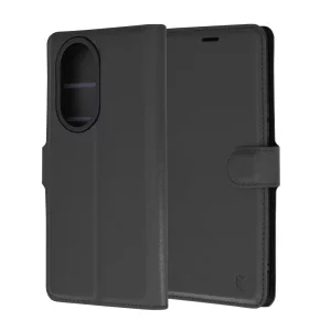 Husa pentru Honor 200 Lite - Techsuit Leather Folio - Black