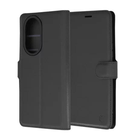 Husa pentru Honor 200 Lite - Techsuit Leather Folio - Black